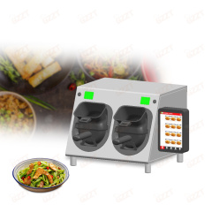 Restaurant Hotel Rotating Scraper 2 Unit Not-stick Drum Automatic Stir Fry Cooking Wok Machine Intelligent Cooking Robot