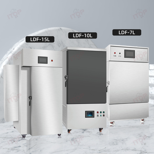 All Ingredients Can Be Frozen Liquid Nitrogen Fast Freezing Freezer Machine 15 Pans Seafood Instant Freezer Machine