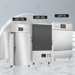 10 Trays Nitrogen Food Freezer Shrimp Blueberry Upright Blast Freezer -196c Liquid Nitrogen Quick-freezing Cabinet