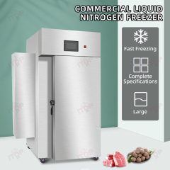 All Ingredients Can Be Frozen Liquid Nitrogen Fast Freezing Freezer Machine 15 Pans Seafood Instant Freezer Machine