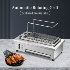 8 Skewers Household Commercial Bbq Grill Electric Rotating Restaurant Barbecue Skewer Grill Machine Automatic Rotating Bbq Grill