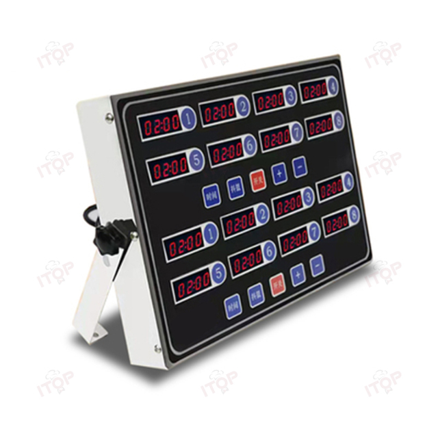 Restaurant Stainless Steel Kitchen Timer Commercial Digital 12 Channel Kitchen Timer For Fried Food