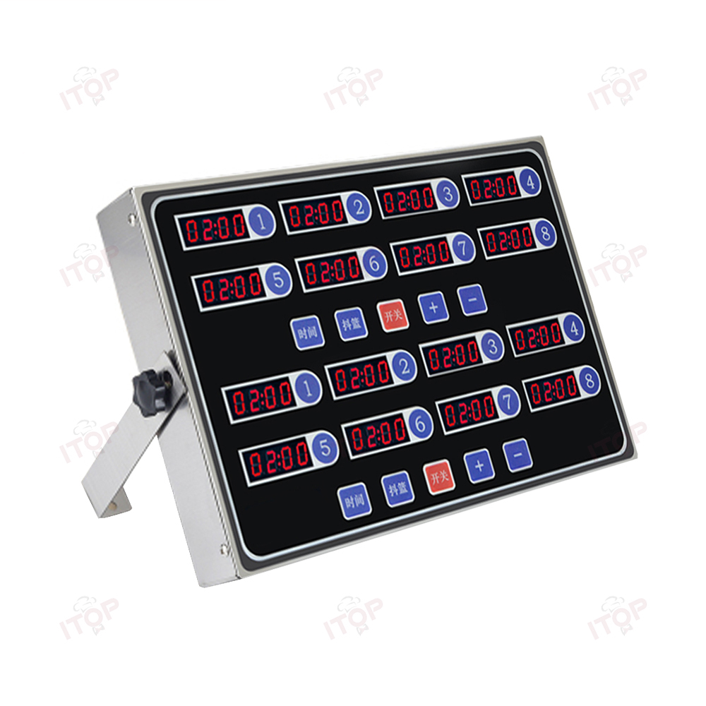 Restaurant Stainless Steel Kitchen Timer Commercial Digital 12 Channel Kitchen Timer For Fried Food