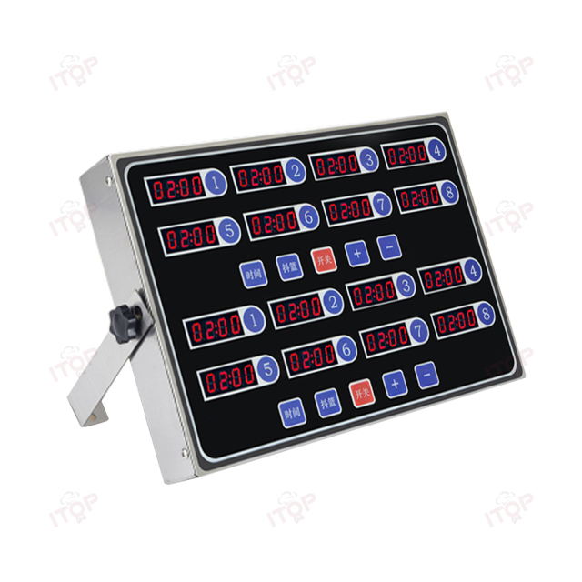 Restaurant Stainless Steel Kitchen Timer Commercial Digital 12 Channel Kitchen Timer For Fried Food