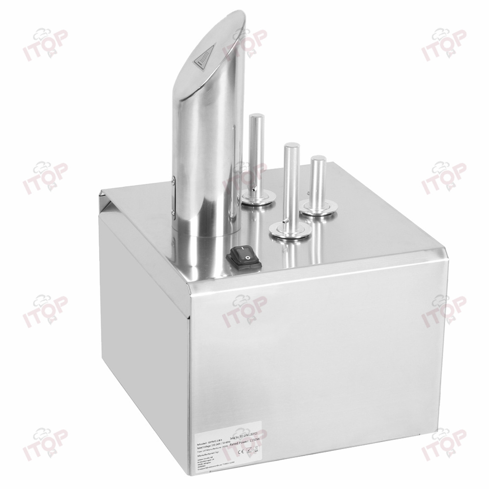 Commercial Stainless Steel Electric Winery Wine Glass Polishing Machine 3 Brush Glassware Glass Polisher And Dry Cleaner