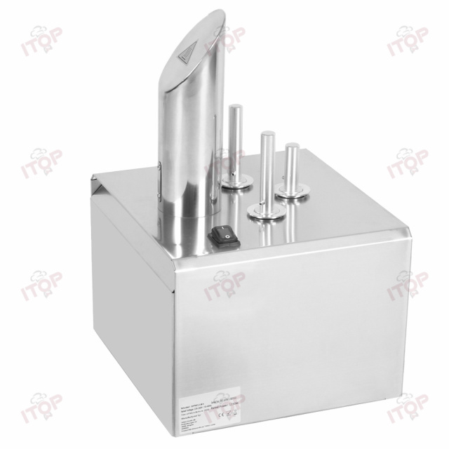 Commercial Stainless Steel Electric Winery Wine Glass Polishing Machine 3 Brush Glassware Glass Polisher And Dry Cleaner