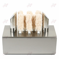 Coffee Cup Glass Tea Juice Wine Cup Dry And Glass Cup Drying Wiping Cleaning Machine With 8 Microfiber Polishing Brushes