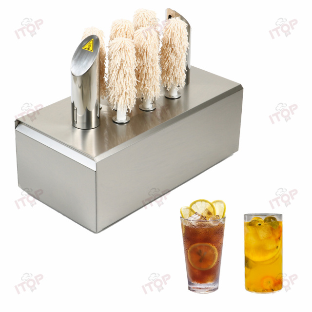 Coffee Cup Glass Tea Juice Wine Cup Dry And Glass Cup Drying Wiping Cleaning Machine With 8 Microfiber Polishing Brushes