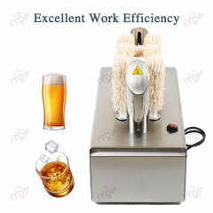 Coffee Cup Glass Tea Juice Wine Cup Dry And Glass Cup Drying Wiping Cleaning Machine With 8 Microfiber Polishing Brushes