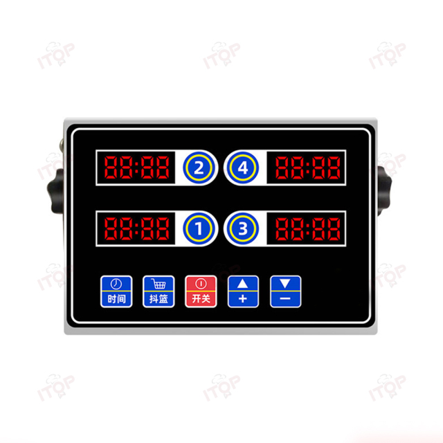 4 Channels Commercial Cooking Timing Stainless Steel Deep Fryer Digital For Kitchen Timer
