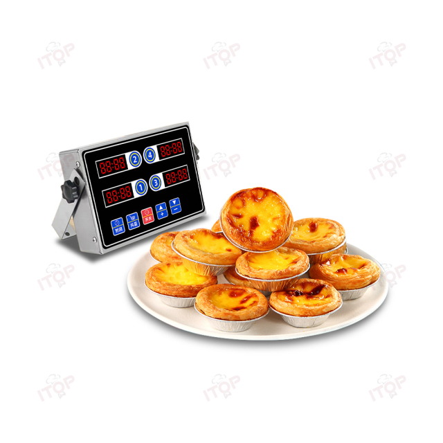 4 Channels Commercial Cooking Timing Stainless Steel Deep Fryer Digital For Kitchen Timer
