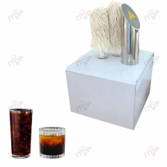 Wholesale Restaurant Cafe Used 2 Brushes Glassware Polishing Machine Auto Cup Cup Polisher Automatic Cup Wiper