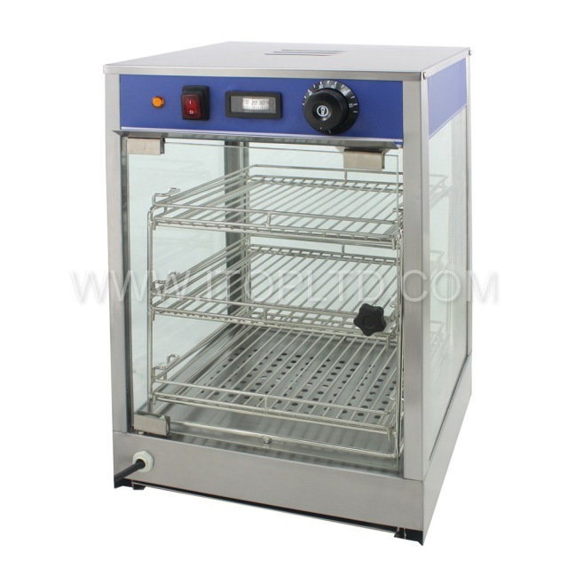 High-accuracy Food Warmer Showcase Table Top Commercial Display Glass Food Warmer
