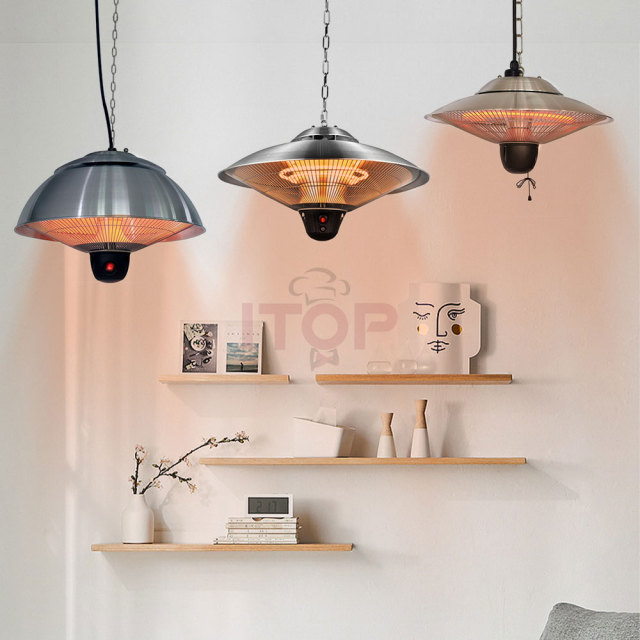 Infrared Electric Outdoor Umbrella Terrace Adjustable Heater 900W/1200W/2100W Electric Umbrella Patio Infrared Heater