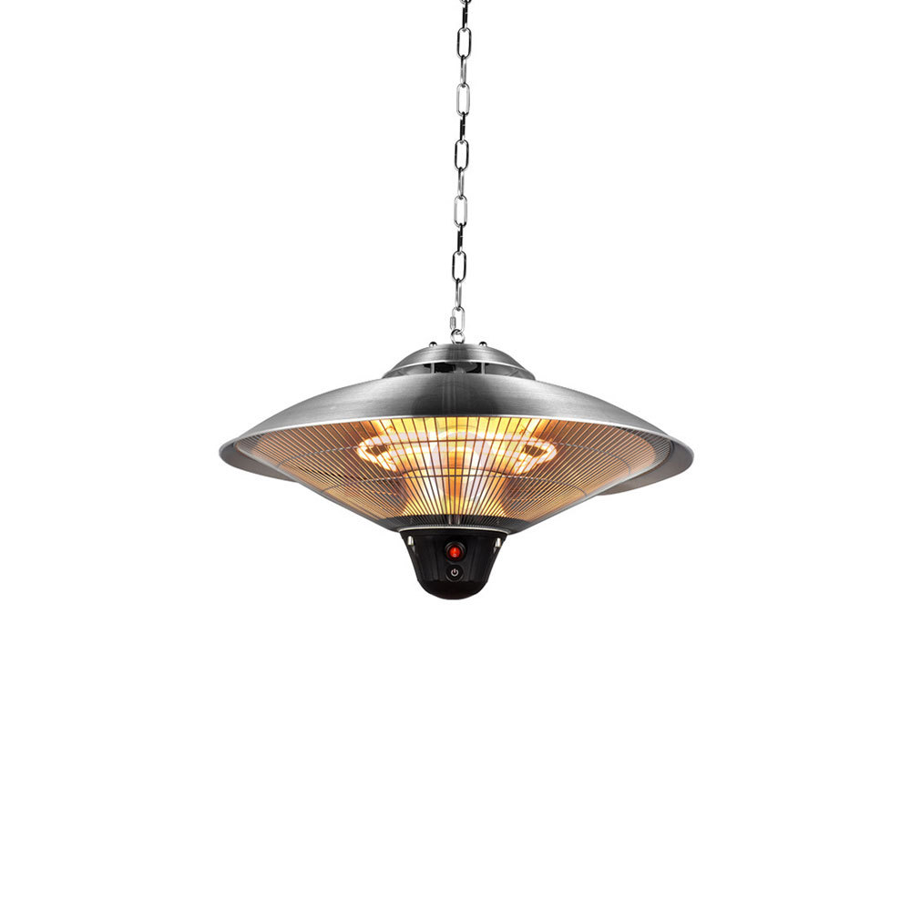 Patio Restaurant Coffee Bar Stainless Umbrella Type 1500w Remote Control Hanging Electric Heating Appliance Ceiling Heater