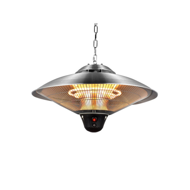 Patio Restaurant Coffee Bar Stainless Umbrella Type 1500w Remote Control Hanging Electric Heating Appliance Ceiling Heater