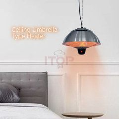 Infrared Electric Outdoor Umbrella Terrace Adjustable Heater 900W/1200W/2100W Electric Umbrella Patio Infrared Heater