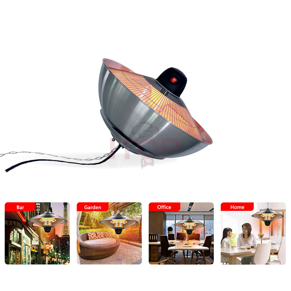 Infrared Electric Outdoor Umbrella Terrace Adjustable Heater 900W/1200W/2100W Electric Umbrella Patio Infrared Heater