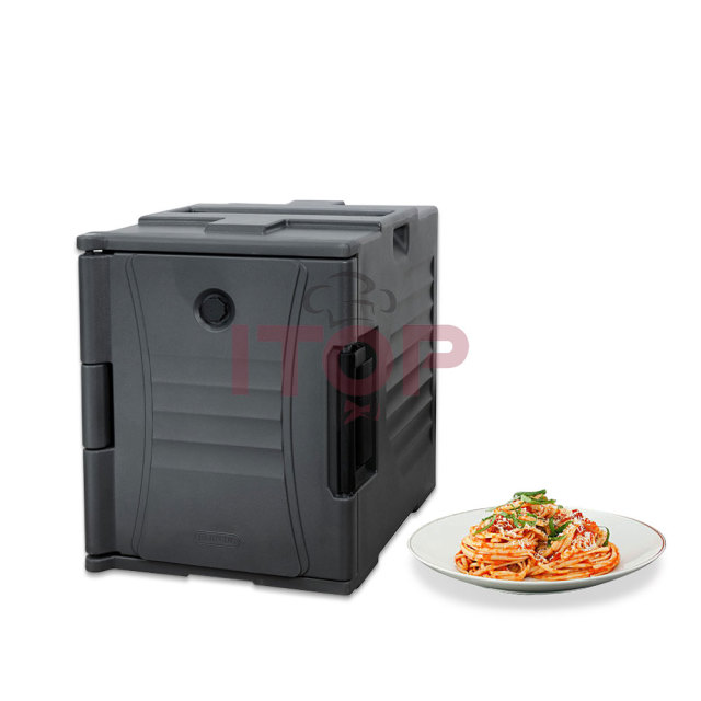 Single / Double Layers Commercial Food Pan Carrier Insulated Ultra Catering Thermo Box Non Electric Transport Carts