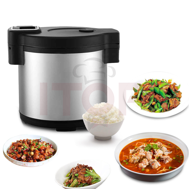 Hotel Using Commercial Electric Rice Warmer Big Capacity 15L 19L Non stick Drum Pot Rice Warming Machine