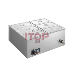 Buffet 6 Pans Stainless Steel Electric Bain Marie Food Warmer Water Bath Chocolate Pot With Temperature Control