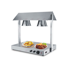2 Heads Commercial Food Warming Lamp Station Restaurant Big Power Electric Food Heating Light