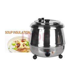 10L Stainless Steel Commercial Electric Heating Soup Kettle Buffet Hotels Equipment Soup Pot Warmer