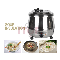 10L Stainless Steel Commercial Electric Heating Soup Kettle Buffet Hotels Equipment Soup Pot Warmer