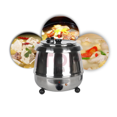 10L Stainless Steel Commercial Electric Heating Soup Kettle Buffet Hotels Equipment Soup Pot Warmer