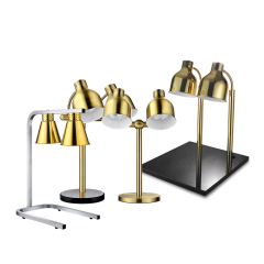 Professional Commercial Electric Double Heads Buffet Potato Chips Chicken Warmer Universal Direction Food Heat Lamp