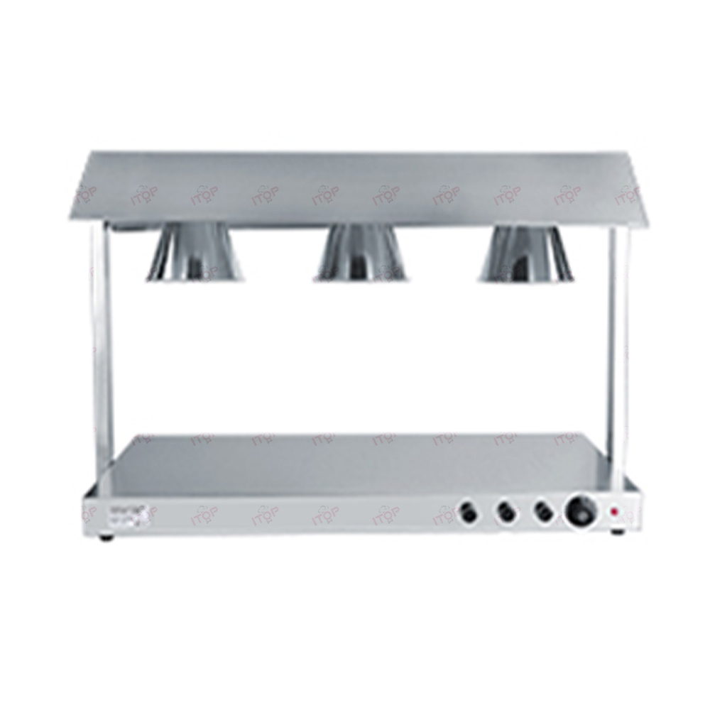3 Heads Catering Buffet Temperature Control Electric Heat Food Lamp Warmer  Display Food Heating Light