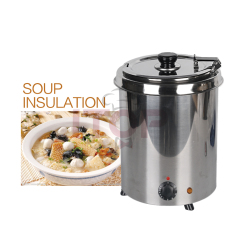 Stainless Steel 5.7L Electric Soup Kettle Economic Commercial Soup Boiler Electric Soup Warmer