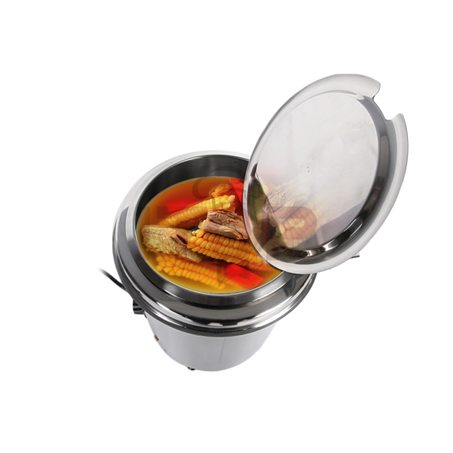 Stainless Steel 5.7L Electric Soup Kettle Economic Commercial Soup Boiler Electric Soup Warmer