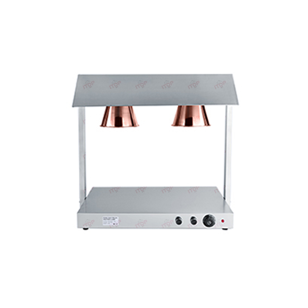 2 Heads Commercial Food Warming Lamp Station Restaurant Big Power Electric Food Heating Light
