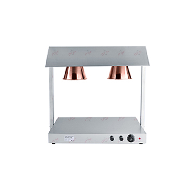 2 Heads Commercial Food Warming Lamp Station Restaurant Big Power Electric Food Heating Light