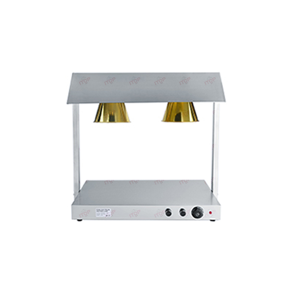 2 Heads Commercial Food Warming Lamp Station Restaurant Big Power Electric Food Heating Light