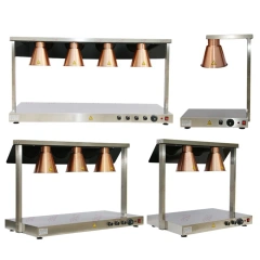 Single Bulb Stainless Steel Heating Lamps Food Warming Light Buffet Heat Lamp Electric Food Warmer Heater
