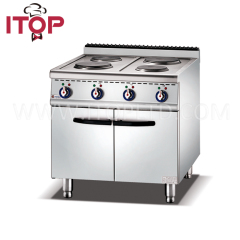 Electric Stoves Commercial Induction Luxury Series Electric 4 Hot Round Heating Plate Cooker With Cabinet For Sale