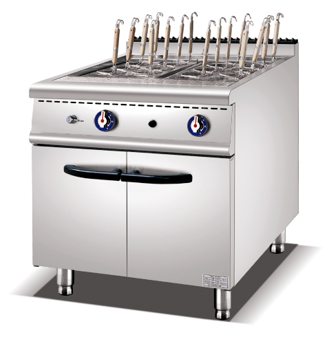Stainless Steel Commercial 12 Holes 16 Holes Pasta Noodle Cooker Gas Pasta Boiler With Cabinet