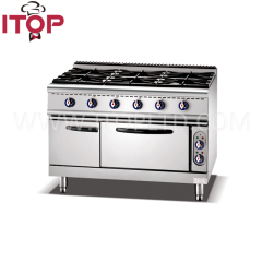 Freestanding 6 burner Gas Stove Cooker With Electric Cooker Oven Gas Cooking Range With Oven