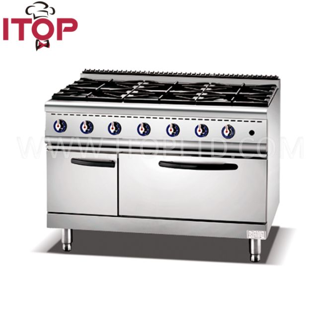 Freestanding 6 burner Gas Stove Cooker With Electric Cooker Oven Gas Cooking Range With Oven