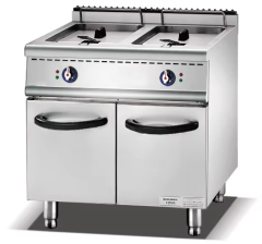 Restaurants Food Shops Hotels Use 42L 36L Electric 2-tank Fryer With Cabinet