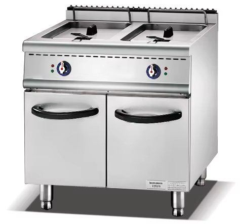 Restaurants Food Shops Hotels Use 42L 36L Electric 2-tank Fryer With Cabinet