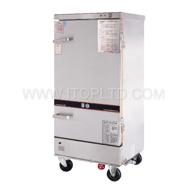 10 Trays 12 Trays Single Door Industrial Rice Steaming Cooker Cabinet Commercial Gas Rice Steamer Machine