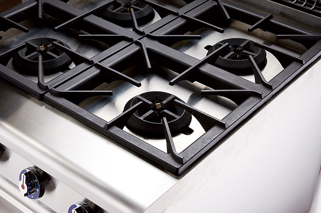Hotel Restaurant Commercial Kitchen Equipment 4 Burners Gas Stove With Oven LPG NG Gas Cooker With Oven