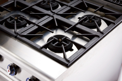 Hotel Restaurant Commercial Kitchen Equipment 4 Burners Gas Stove With Oven LPG NG Gas Cooker With Oven