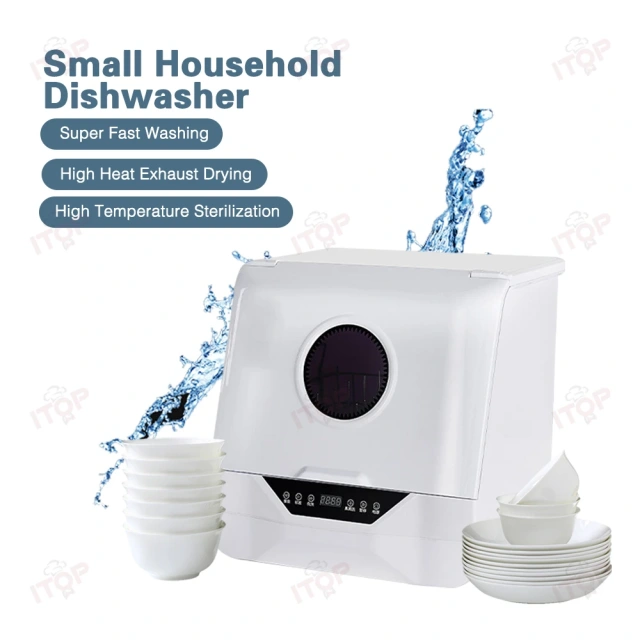 Kitchen Appliance Automatic Household Dishwasher 5 Sets Mini Countertop Home Dishwasher