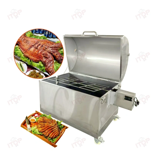 Foldable Whole Lamb Roasting Oven Commercial Chicken Grill Machine Rotisserie Folding Charcoal Bbq Grill Machine