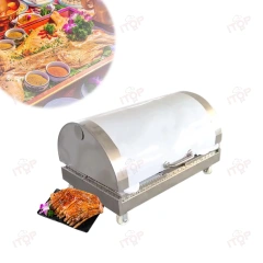 Foldable Whole Lamb Roasting Oven Commercial Chicken Grill Machine Rotisserie Folding Charcoal Bbq Grill Machine