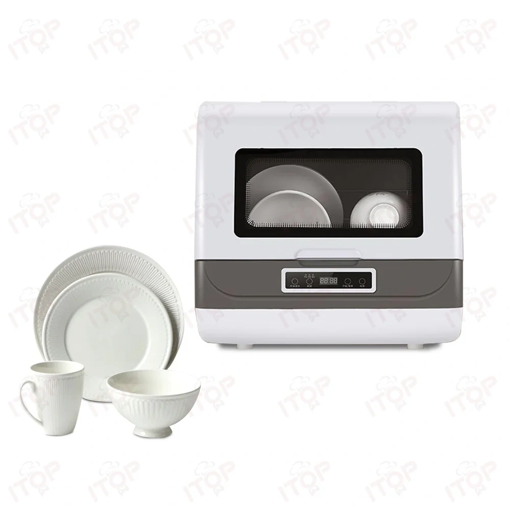 800w Countertop Electric Smart Mini Dish Washer Kitchen Dish Bowl Washing Machine For Home Use